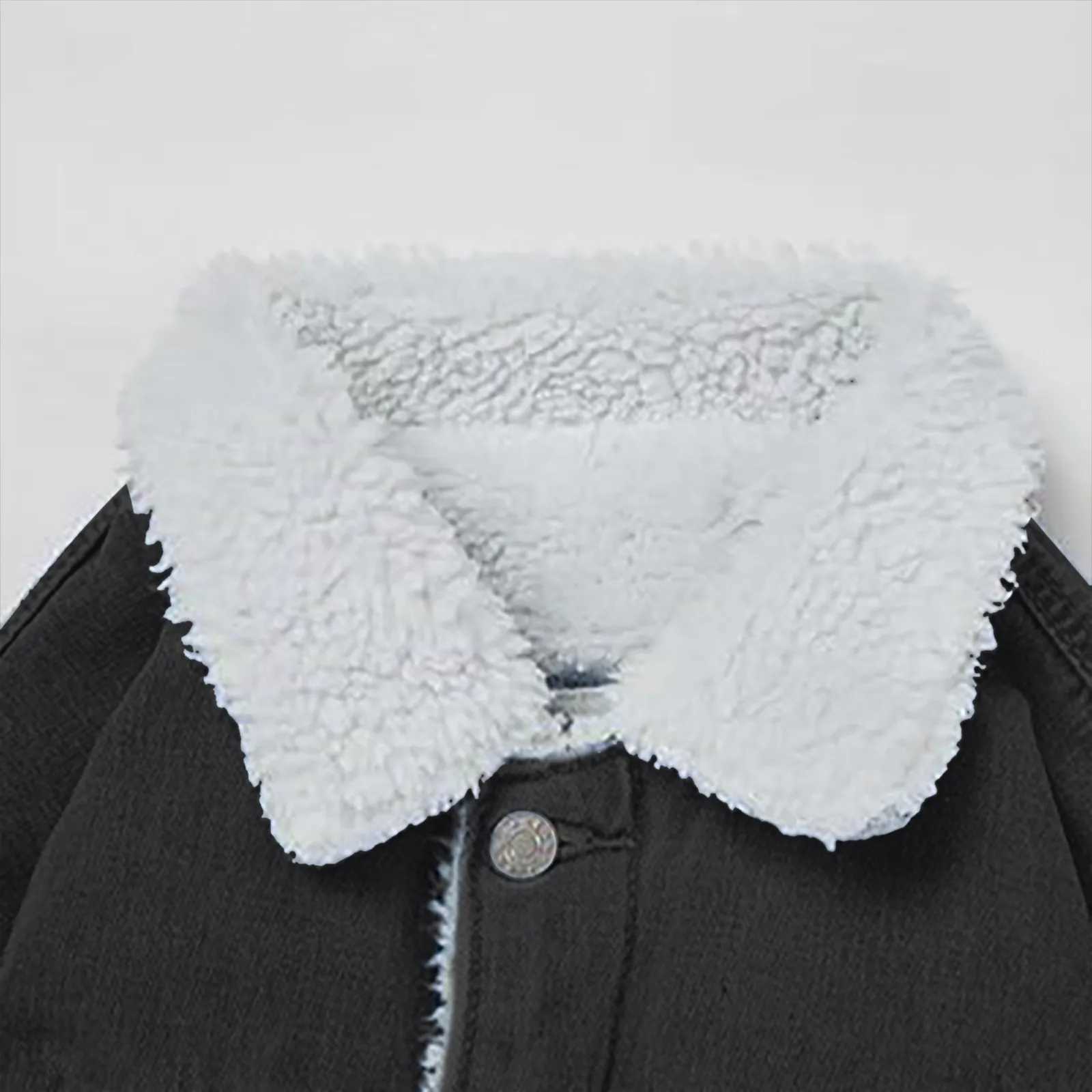 Mens Lined Denim Jacket Trucker Autumn Winter Vintage Fashion Cowboy Coat Plush Warm Outgoing Outerwear W250809