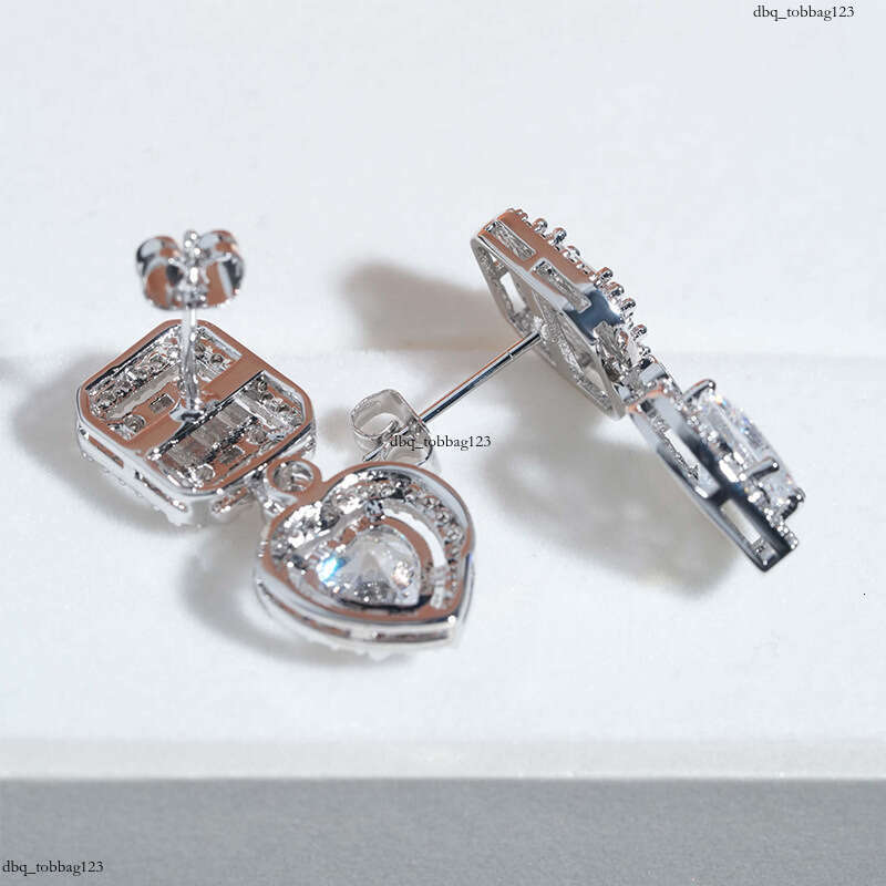ICED OUT New 5A Zircon EarringIced Out VVS Plated Hip Hop Trendy Brand Jewelry Accessories