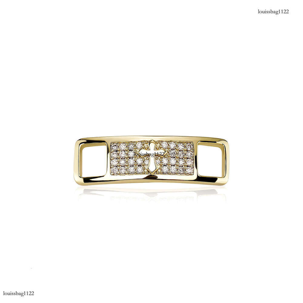 New Niche Design Hip-Hop Shoe Buckle Metal Accessories Zircon Cross Heart Angel Decoration National Trend