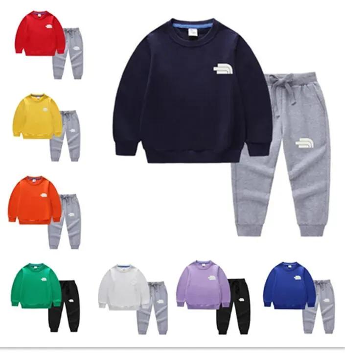 High quality Designers Tracksuit Kids Clothing Sets Baby Boys Girls Sports Suits -6 Hoodies Sweatshirts Pants Brand Boy Clothes