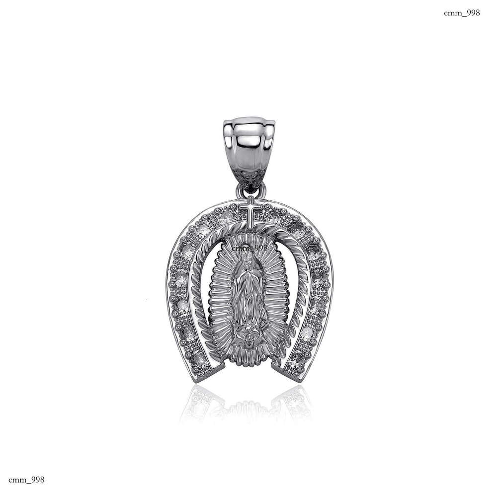 Gold-Plated Buddha Statue Moissanite chain Pendant Guardian God Men's Peace Tag Hip-Hop Trend Solid Necklace