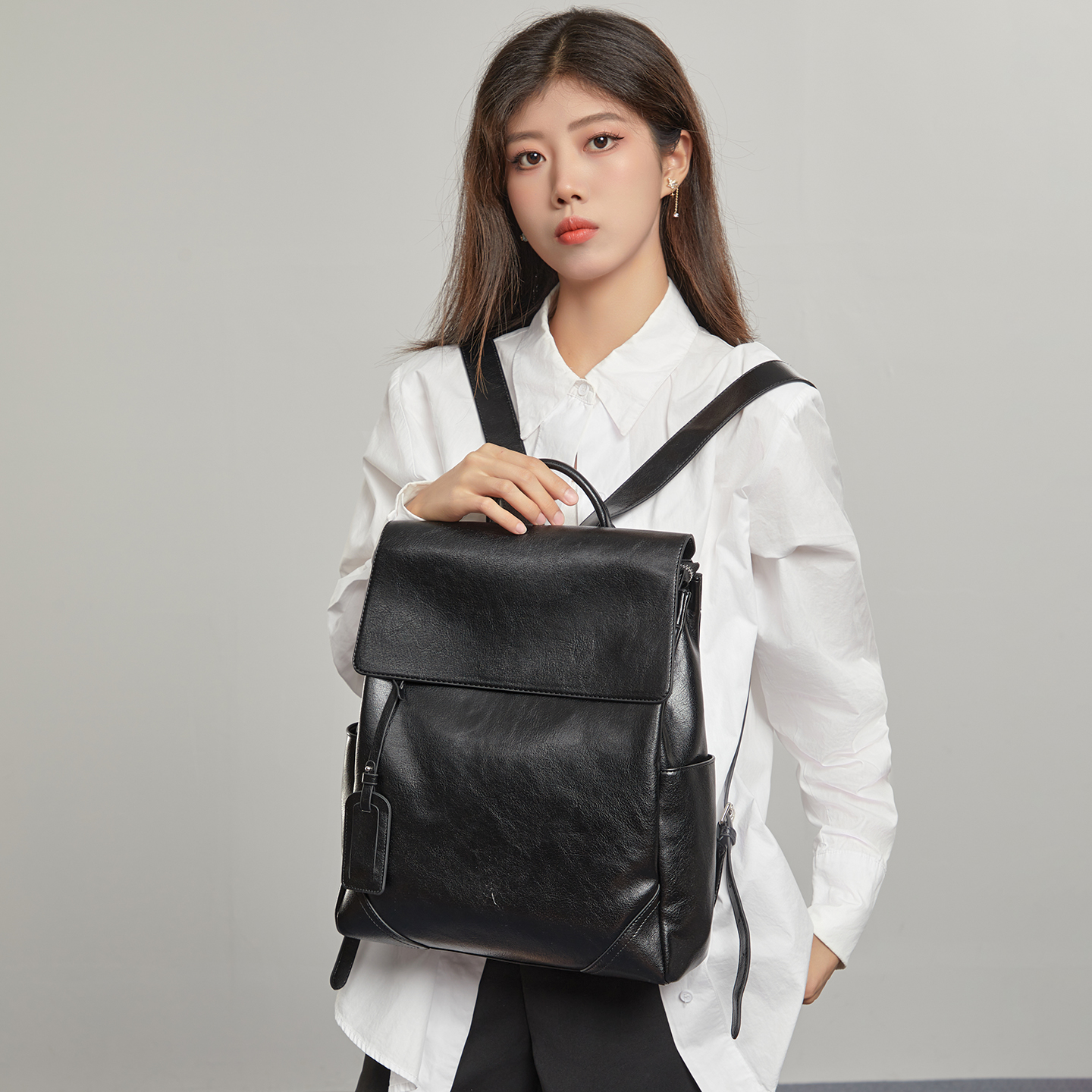 Sewsfox Women Fashion Backpack 13-inch Laptop Bag Suitable for Daily Use Waterproof Casual Travel Backpack