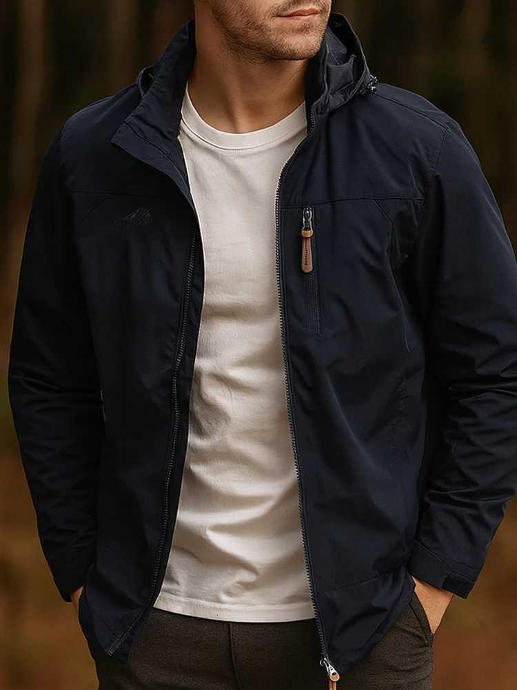 7XL Windbreaker Men Tactical Jacket Lightweight Waterproof Outdoor Hooded Coat Sports Military Field Climbing Thin Outerwear W250809