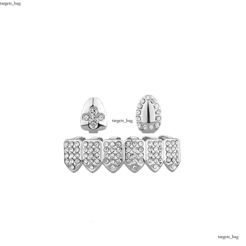 Teethgrillz Combo Gold Teeth Set Trendy Nightclub Rap Hip-Hop Accessories Personality Versatile