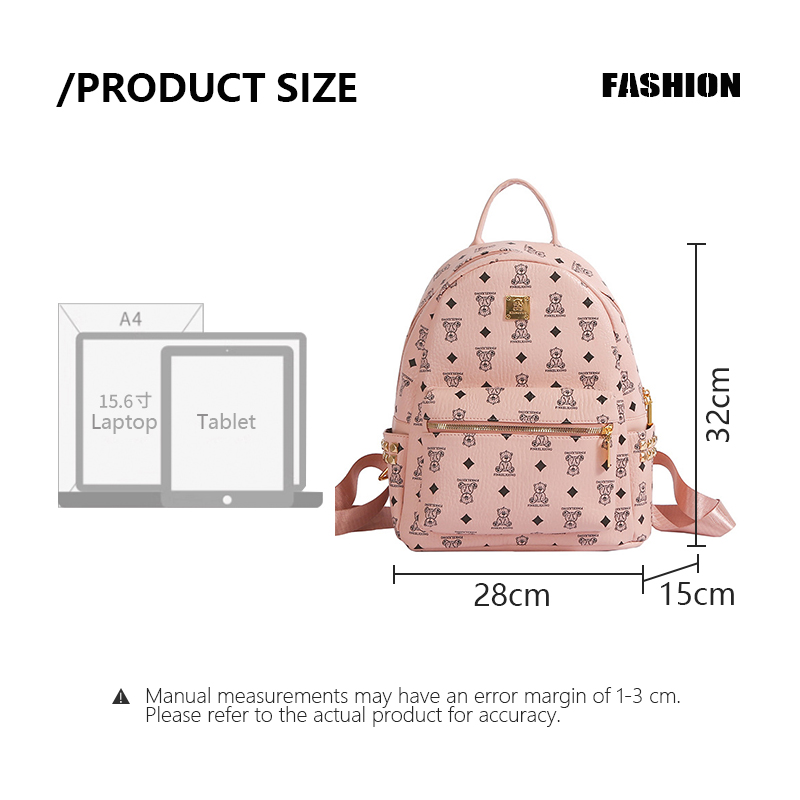 2025 New Fashionable and Versatile Backpack, Stylish PU Leather Book Bag for Women, Outdoor Travel and Commuting Backpack