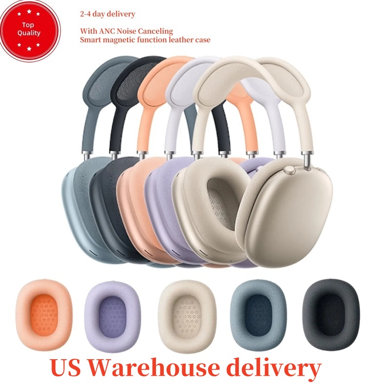For New 2025 Airpods Max 2 Bluetooth Earbuds Headphone Accessories Transparent Solid Silicone Waterproof Protective Case Airpods Pro Max Headphones Headset Case