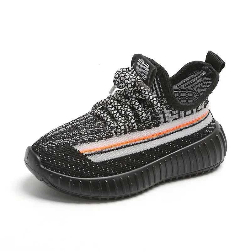 21-32 Size Kids Casual Shoes Summer Boys Sneakers Breathable Knit Non-slip Shoes Lightweight Girls Casual Childrens Shoes L250808