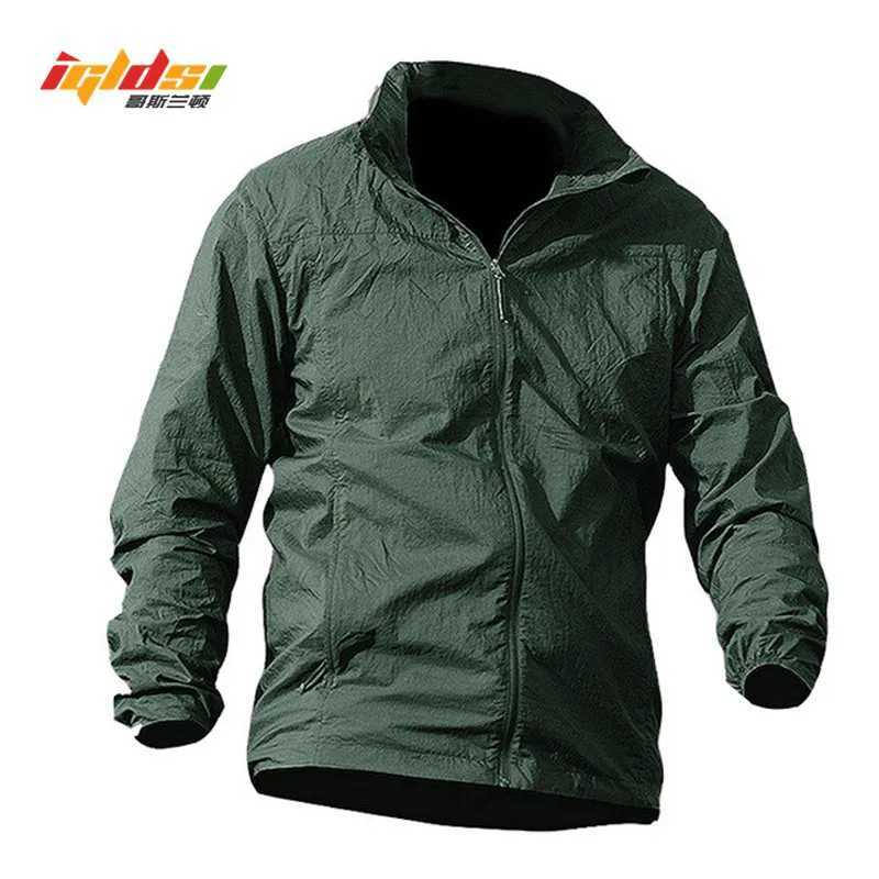 Summer Waterproof Quick Dry Tactical Skin Jacket Men Lightweight Sunscreen Breathable Hooded Raincoat Windbreaker Thin Jackets W250809