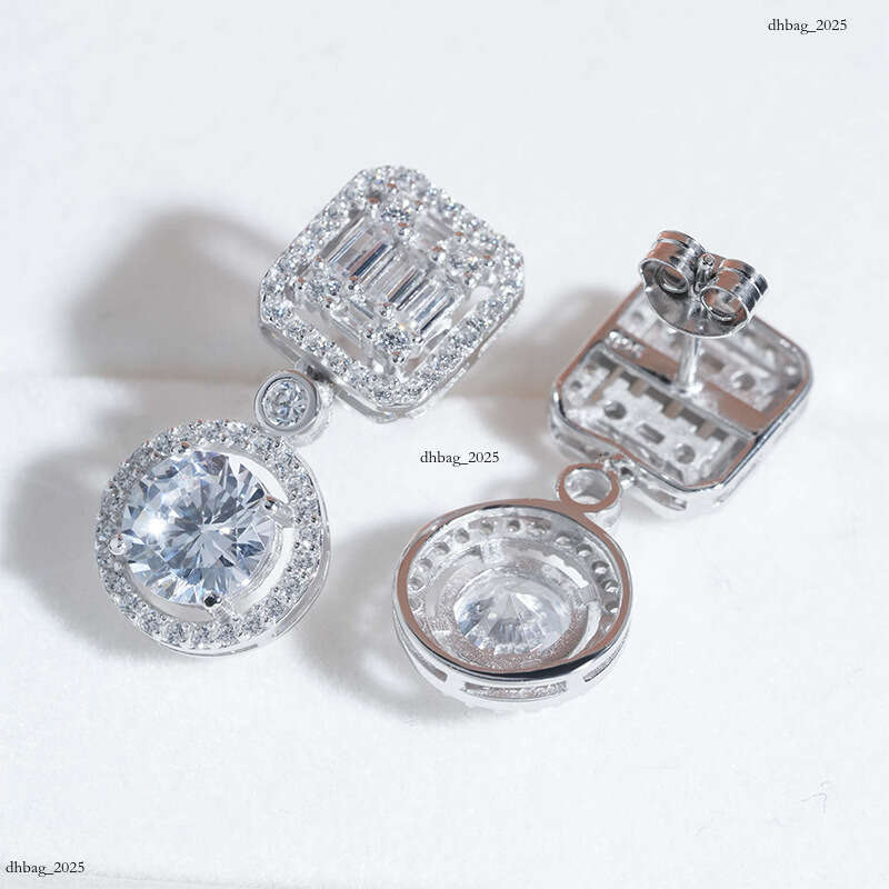 ICED OUT New Personalized CrosIced Out VVS Inlaid with 5A Zircon Hoop Earrings Studs