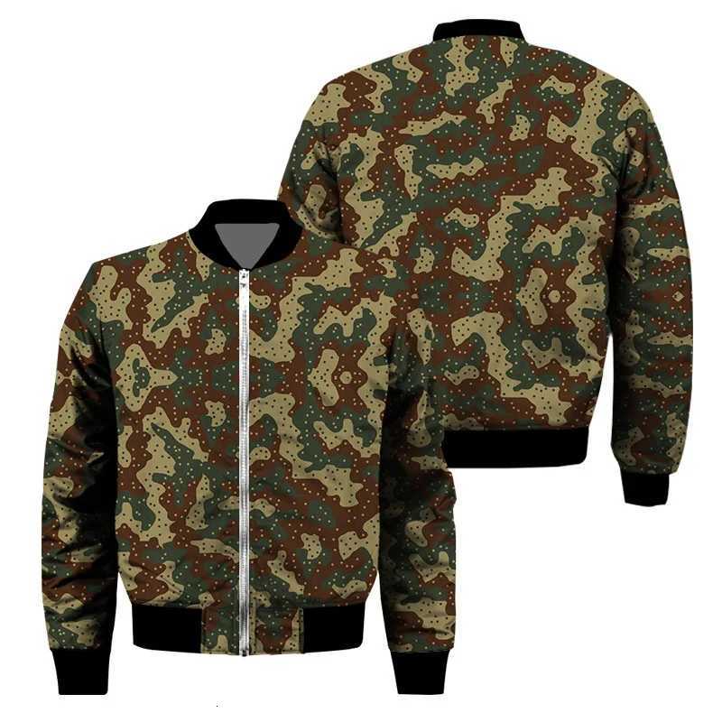 Classic 3D Print Camouflage Zipper Jacket for Men Outdoor Sports Camo Jackets Cool Street Spring Autumn Long Sleeves Coat Tops W250809