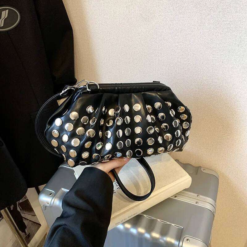 Summer Hot Sale S Studded Clutch Crossbody Bag Stylish Shoulder Handbag For Women Fashionable Elegant