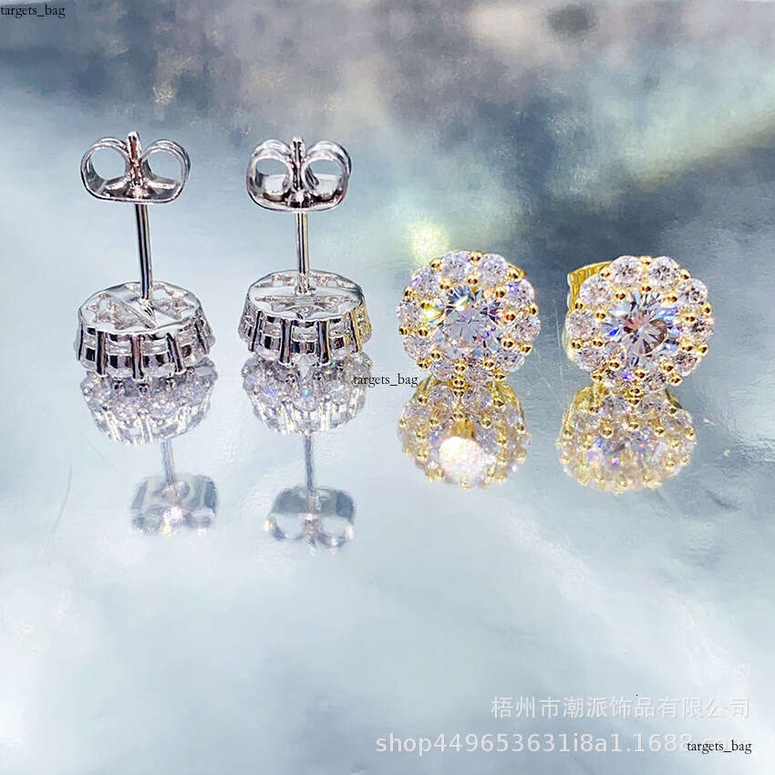 Trendy Jewelry Hip-Hop Zircon Full Dia Electroplated New Earrings