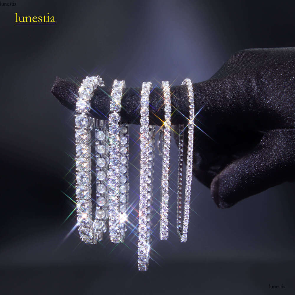 Sterling Sier Hip Hop Men Bracelet Jewelry 2mm 3mm 4mm 5mm 6.5mm Moissanite Tennis Necklace Chain aaa