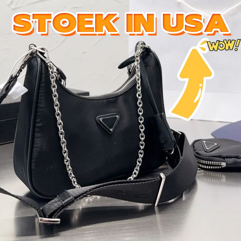 Three in one Luxury Designer Bag Nylon Shoulder Bag purse Underarm Bag Crossbody Bag Handbag Crossbody Purses Designer Womens Shoulder Bags Woman Luxurys handbags