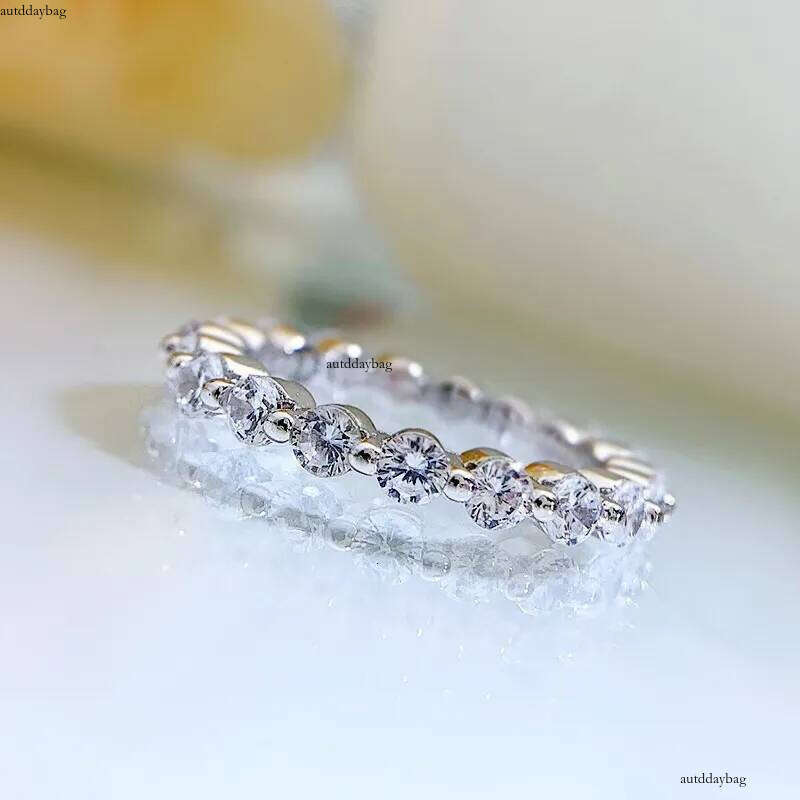 Choucong Ins Top Sell Elegant Wedding Rings Ladies Fashion Jewelry Sterling Sier Fill Round Cut 5A Cubic Zircon CZ Dia Party Women Engagement Band Rin