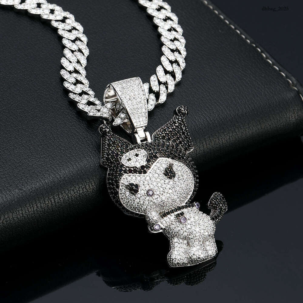 Hip Hop Accessories Little Devil Kuromi Cartoon Pendant Personality Versatile Design Necklace
