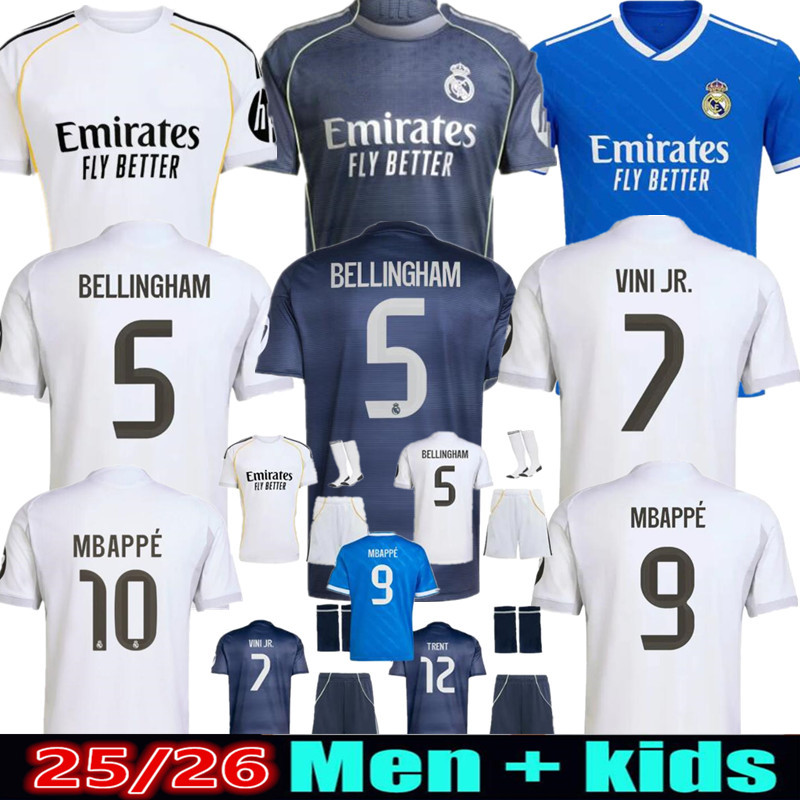 2025 2026 soccer jerseys 25 26 Real 4Th MadriDS football shirt CAMAVINGA Mbappe MODRIC VALVERDE Fourth camiseta men kids football kits uniforms VINI JR BELLINGHAM