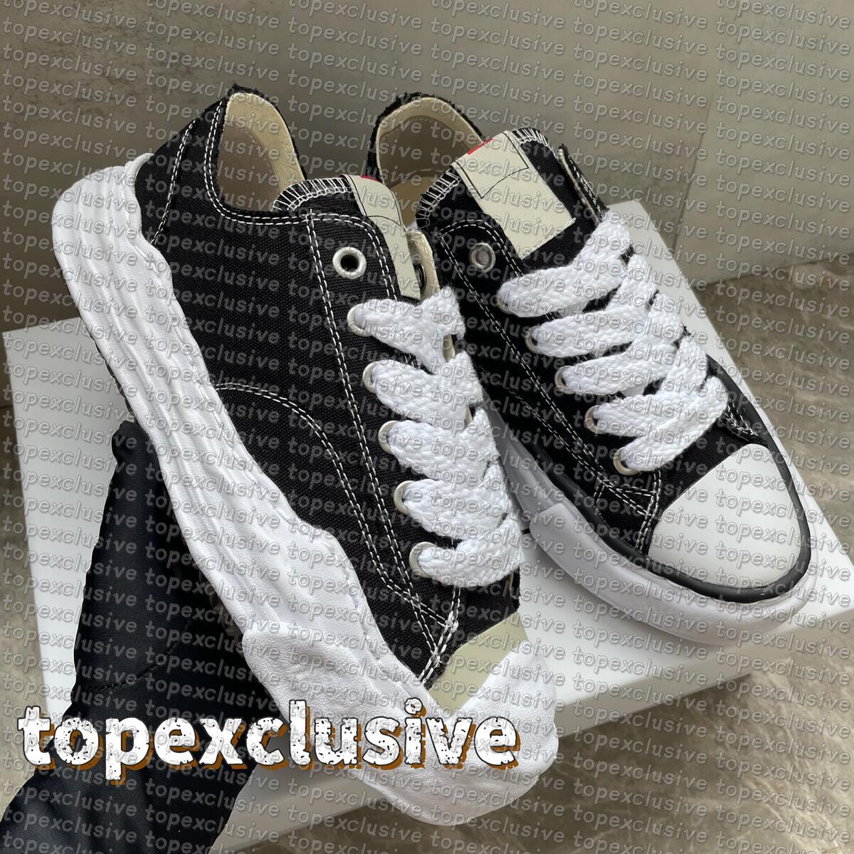 Designer shoes Mens Mihara Dissolving Shoes Casual Shoes OG run shoe Womens Outdoors tennis Summer New Black and White Canvas Shoes Luxury Miharas espadrille Shoes