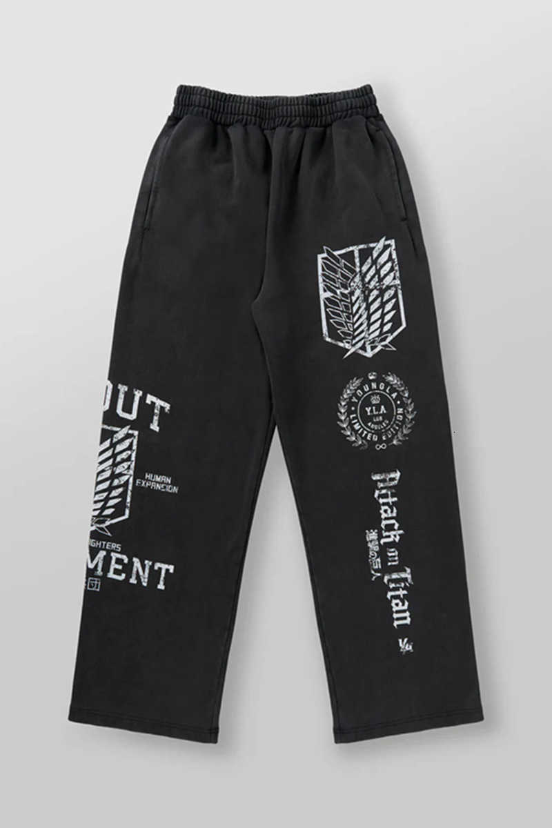 Hip Hop Y2k Pants Baggy Sweatpants Men Elastic Waist American Streetwear Vintage Joggers Casual Pants Men Clothing X250625