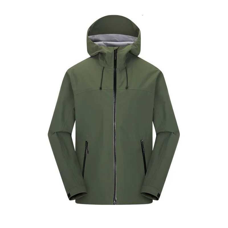 Mens Hard Shell Jacket Waterproof Windproof Raincoat Anti-Storm Outdoor Hiking Coat Single Layer Windbreaker Autumn Sports W250809