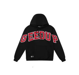 Korean street simple aesthetic hip hop fitness letter embroidery loose casual outdoor jogging men and women solid color hoodie y250729