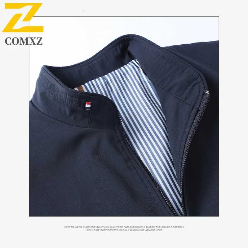 Brand Jacket Mens 2025 Spring And Autumn Fashion All-match Solid Color Collar Windproof Jacket Male Casual Business Loose Coat W250809