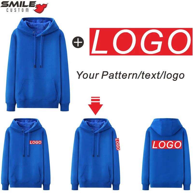 Casual Men And Women 100 Cotton Hoodie Custom Print High Quality Sweatshirt Embroidery Pattern Team n Pullover y250729