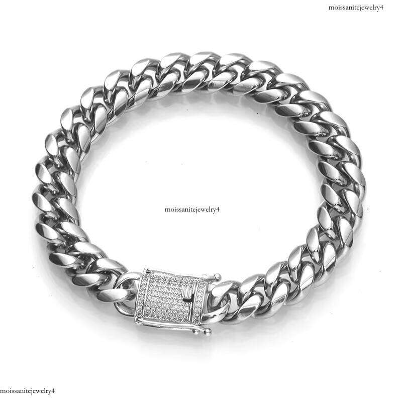 Hip Hop Cuban Link Bracelets Women Men Stainless Bracelet
