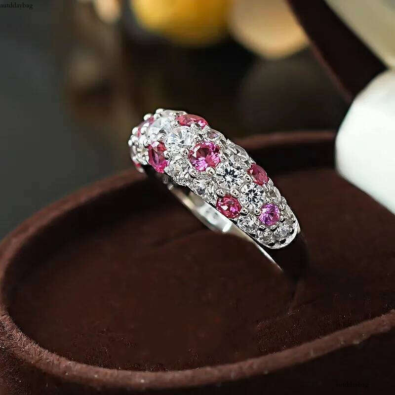 Choucong Gorgeous Sparkling Wedding Rings Jewelry Real 100% Sterling Sier Full Lab Moissanite Dia Gemstones Party Girls Women Bridal Ring Gift