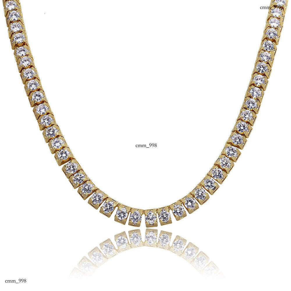 Trapezoidal Moissanite chain Hip Hop Unisex Necklace Jewelry