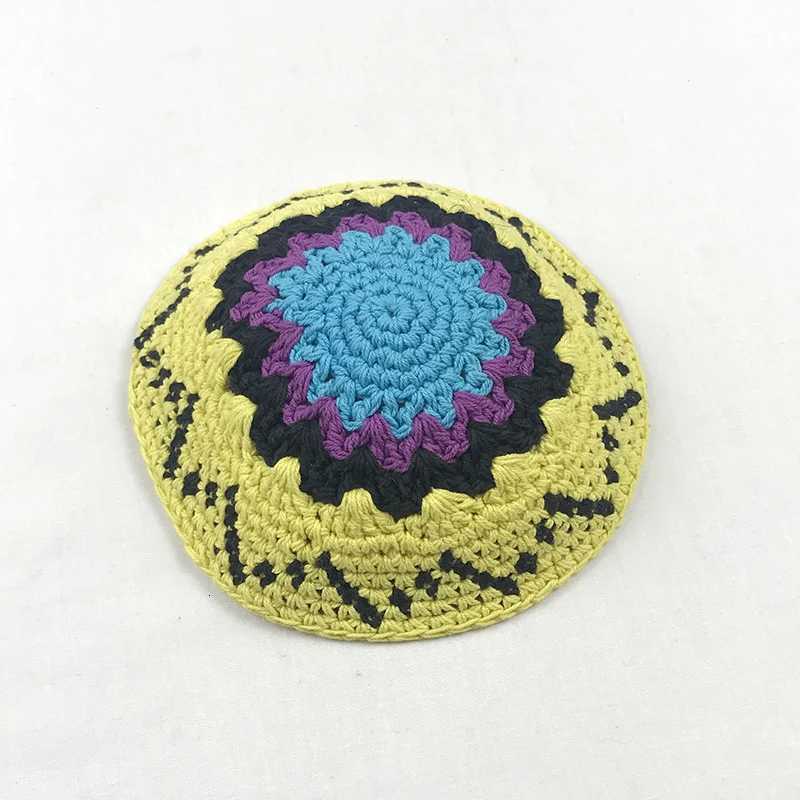 Black Hand-Made Kippah Yarmulke Judaica Yamaka Kippa Yamakah Yarmulka Hat for Men (15CM 5.9INCH) W250809