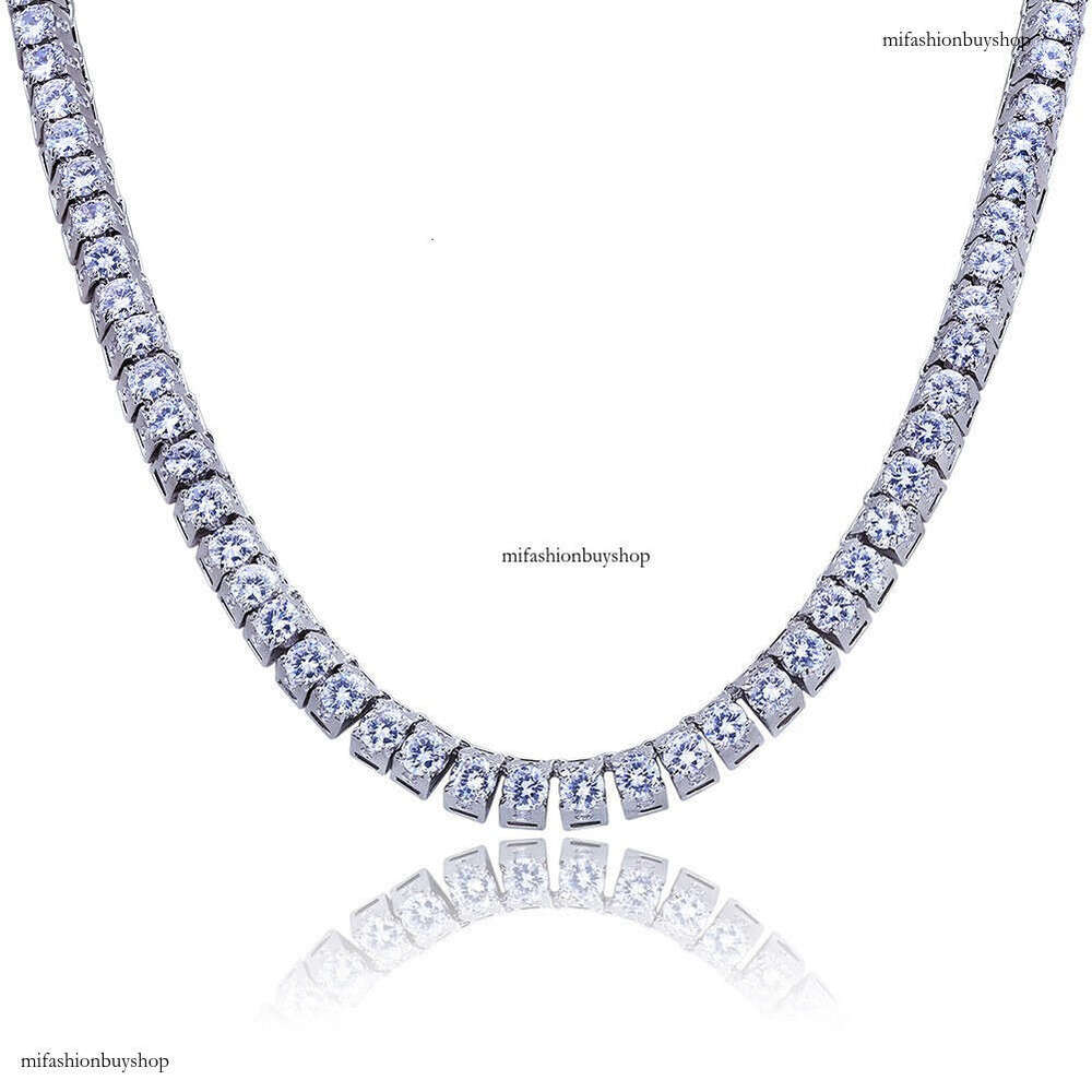 Trapezoidal Moissanite chain Hip Hop Unisex Necklace Jewelry