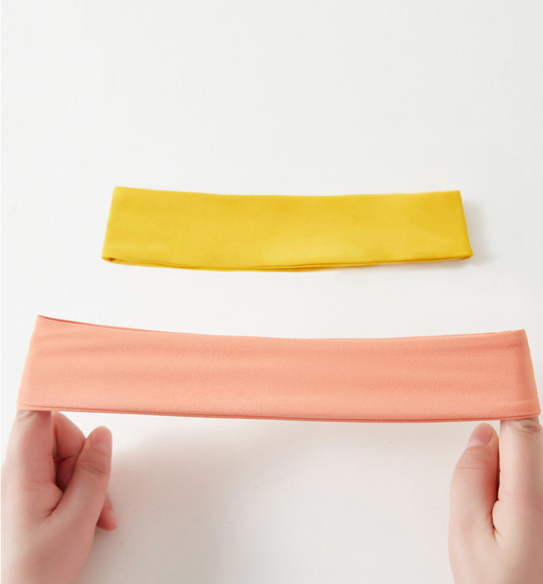 2025 New Arrival High Elasticity Yoga Headband Sweat Absorbing Fitness Hair Band for Women Breathable Summer Running Headwrap