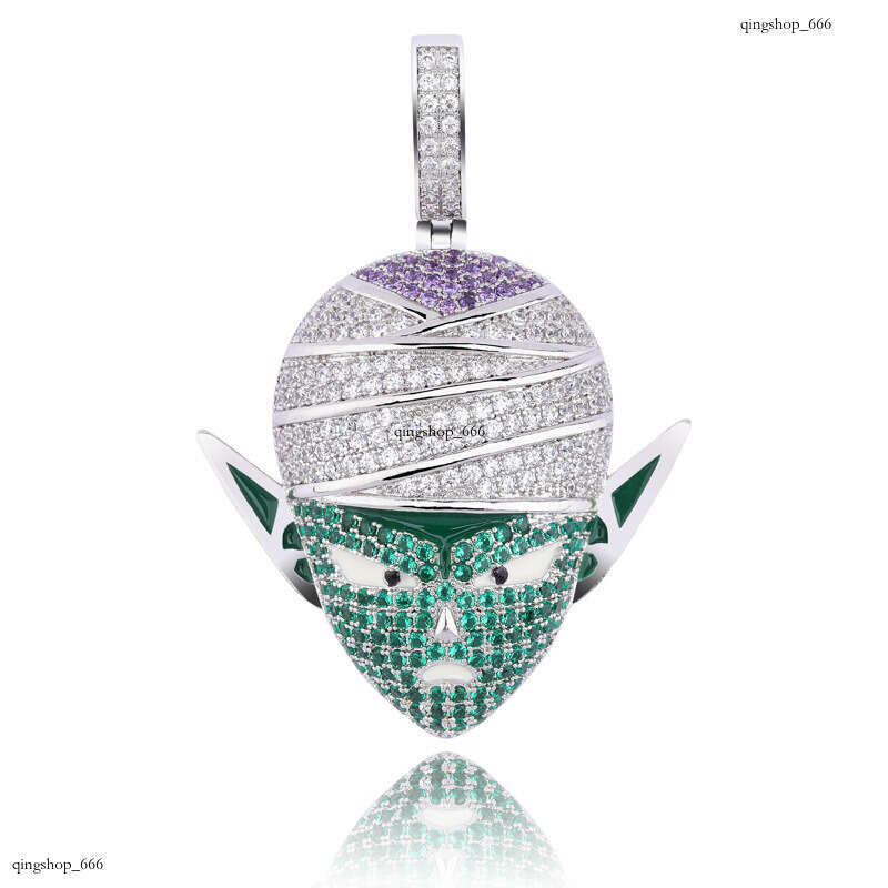 Dragon Ball Anime Cartoon Character Hip-Hop Pendant Micro-Paved Moissanite chain Unisex Ins Trendy Accessories
