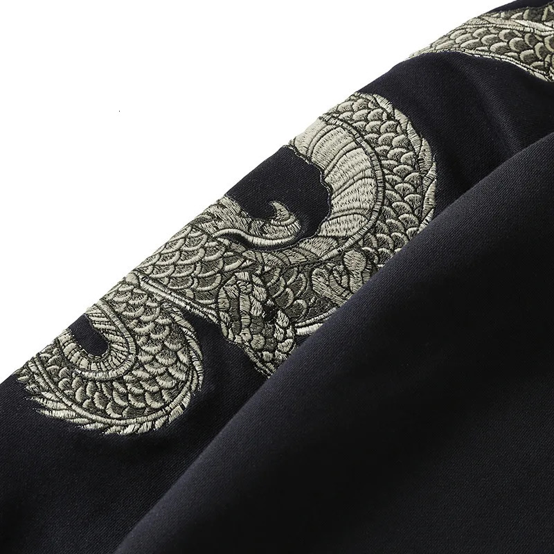 Supzoom Top Fashion Loose Autumn And Winter Arrival Dragon Embroidery Chinese Style Casual Animal Cotton Hoodies y250729