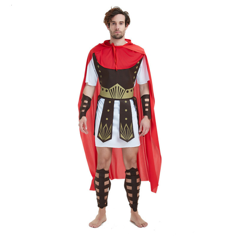 Halloween Cosplay Men and Women Parent-Child Ancient Roman Warrior Costume Annual Performance Noble Greek Prince Outfit