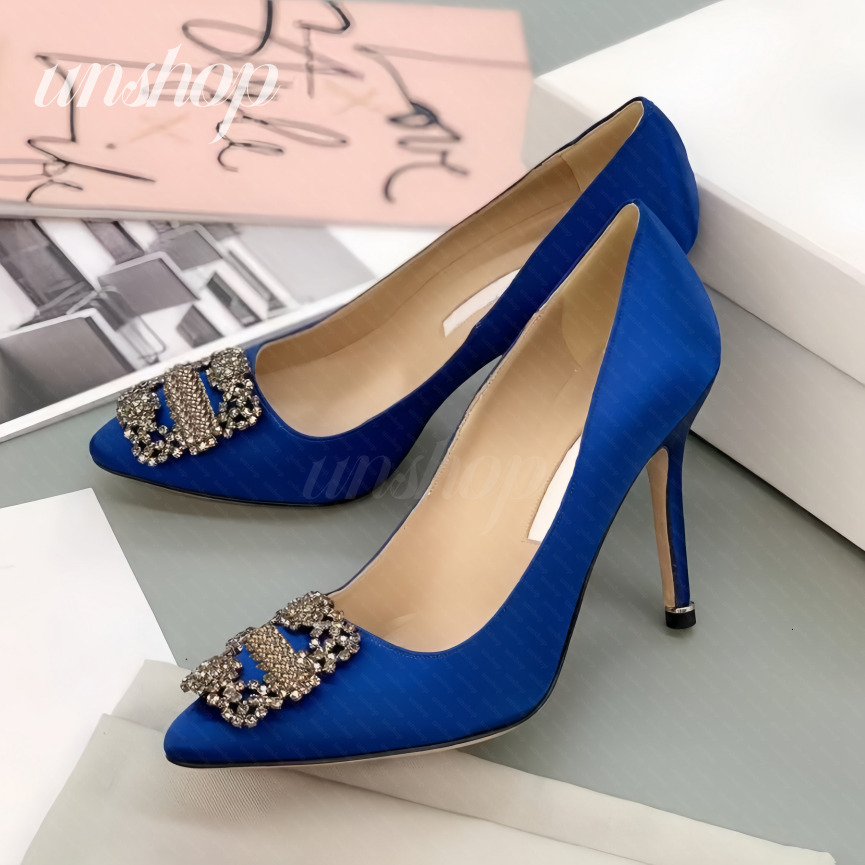 Designer Women Maysli Sandals Shoes Lady Slingback heel Pointed Toe Pumps Buckle-detail Lady Sexy Party Wedding Stiletto High Heels EU35-42