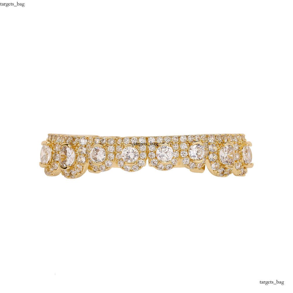 Colorful Fashion Men's Rap Gold Teeth GRILLZ Christmas Zircon Grillz