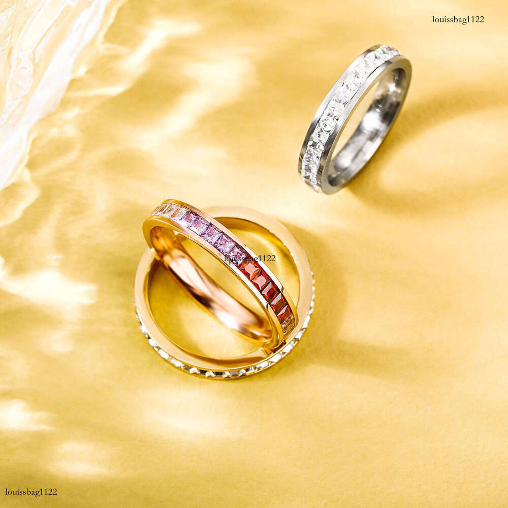 INS Style Starry Sky Women's Titanium Steel Ring Unisex Couple Rings Jewelry Niche High-end Simple Accessories