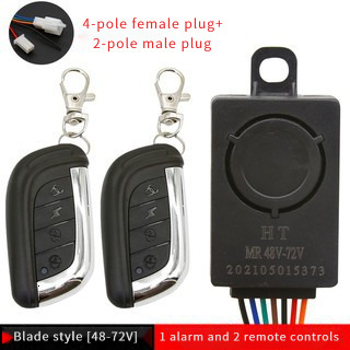 Smart Electric Scooter Bicycle Security Anti Lost Remote Control Detector Alarm 36V-72V 125dB E-Bike Anti-theft Alarm System