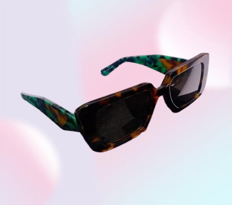 Luxury sunglasses designer green turquoise Summer Acetate frame black Sun glasses luxury For Women beach Retro Big Square Full Fra2099704