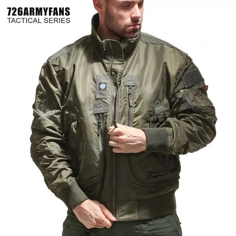 Spring and Autumn Air Force Pilot Jacket Mens American Outdoor Waterproof Baseball Jacket Retro Stand up Collar Jacket Short Hi W250809
