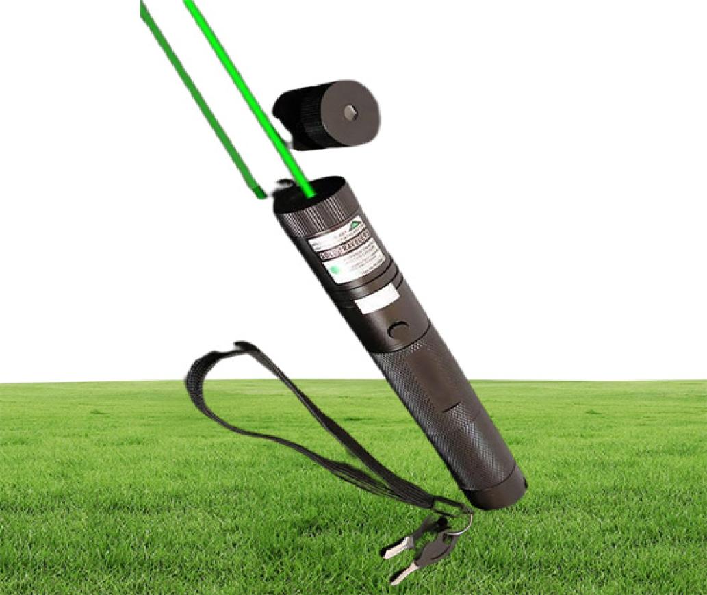 Super Powerful Military materials 100000m 532nm high powered green laser pointers SOS LED light Flashlight hunting teachingsafe k8346906