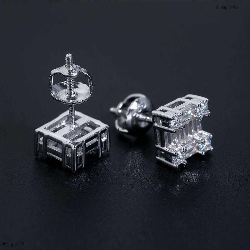ICED OUT Irregular Moissanite EarringIced Out VVS Real Gold Plating Trade Special