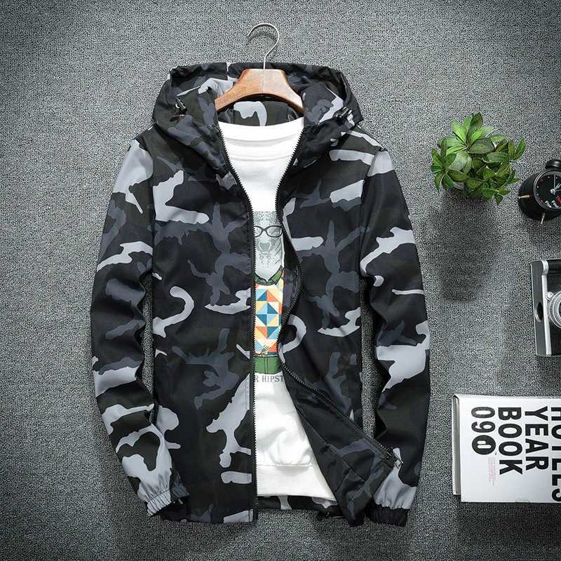 Mens New Camo Jackets 2023 Spring Autumn Casual Coats Hooded Jacket Camouflage Fashion Mens Outerwear Brand Clothing 5XL W250809