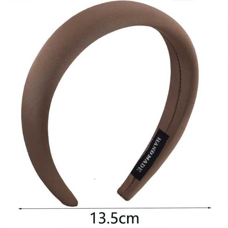 Retro Satin Sponge Band for Wen French Elegant Temperament Solid Color Hair Band Girls Hair Accessories Y250809