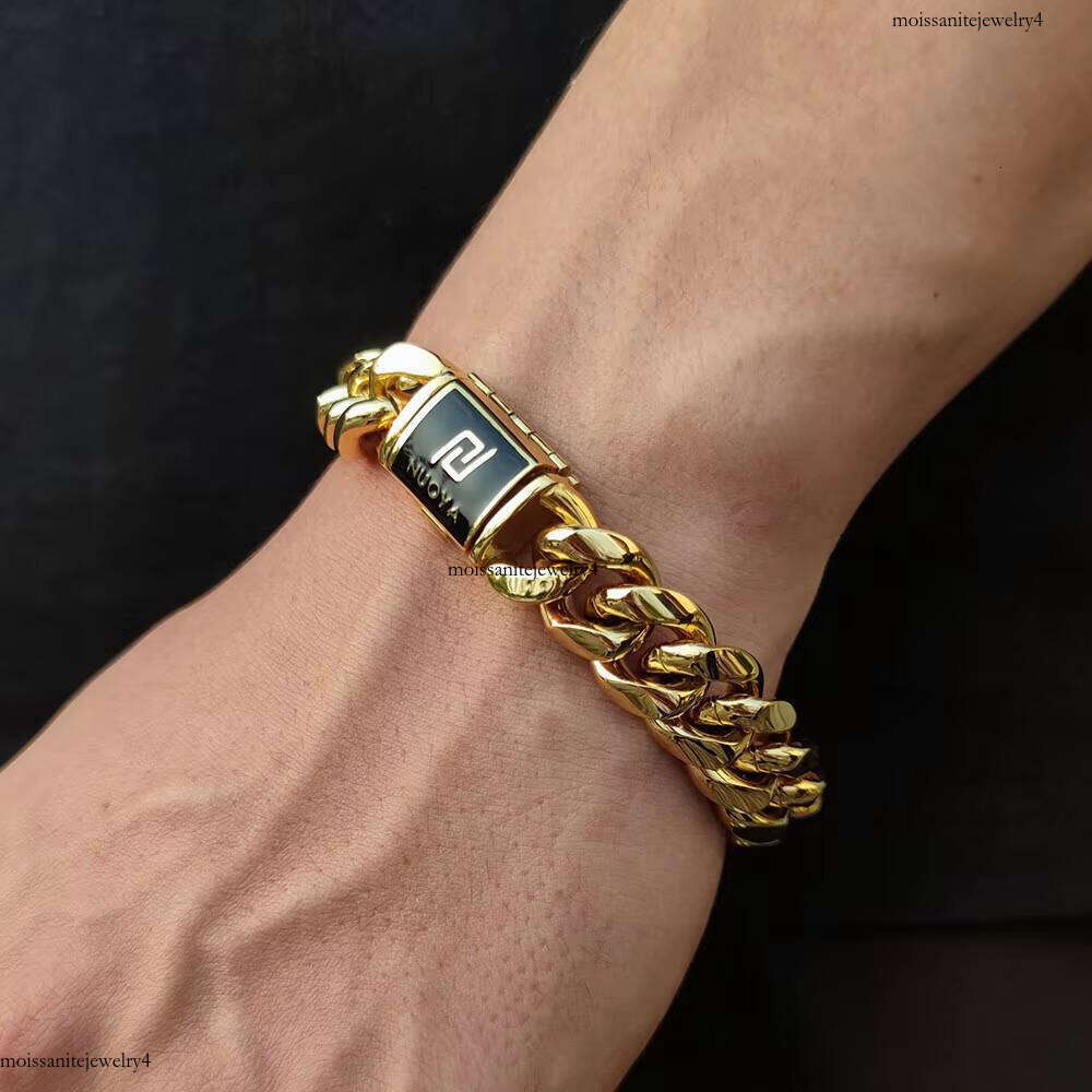 NUOYA Mens Fashion Bracelet Custom Bracelets Stainless Steel Jewellery