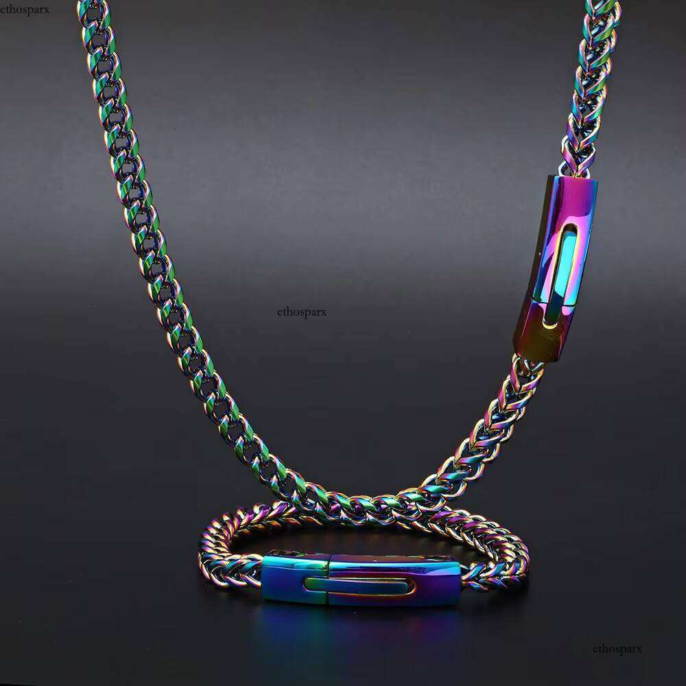 Hip Hop Jewelry Gold Plated Mens Stainless Steel Franco Chain Necklace