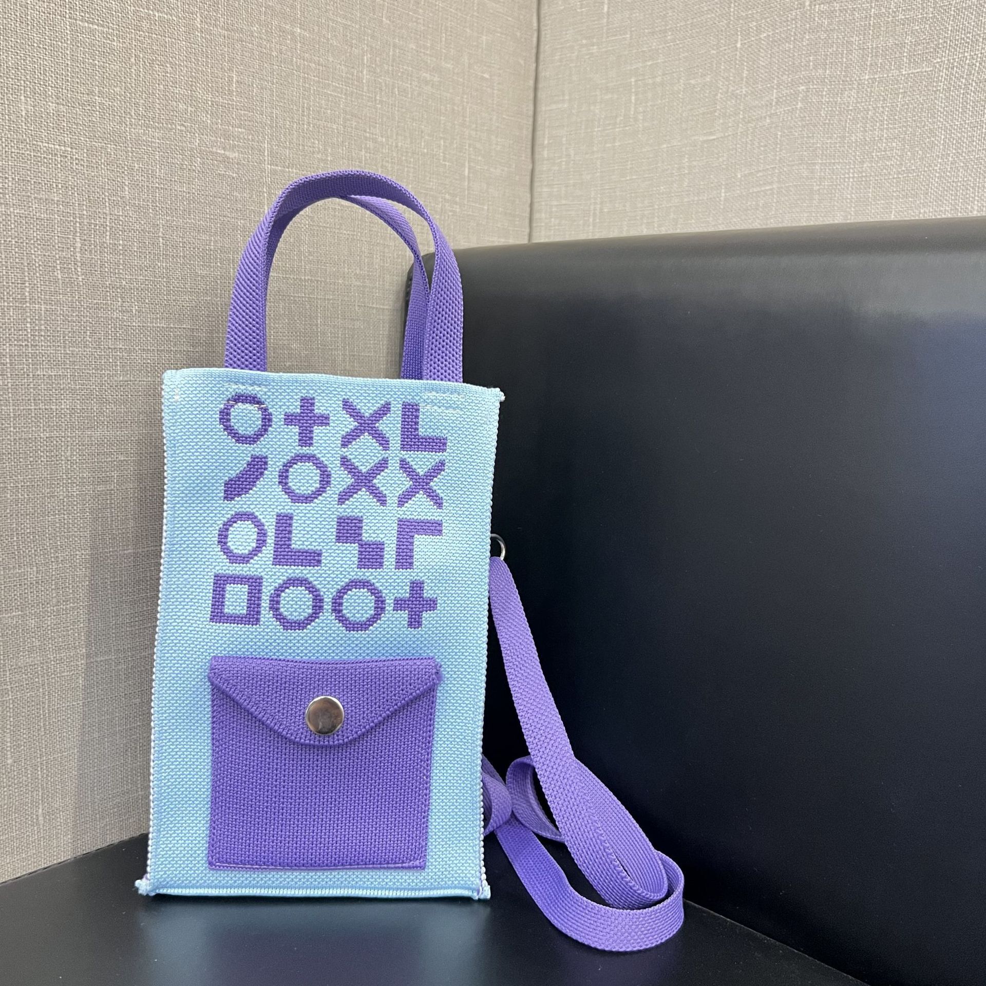 2025 Autumn New Letter Women s Crossbody Bag Collage Color Block Niche Texture Vertical fashion Shoulder For Outdoor Play Mobile Phone Designer