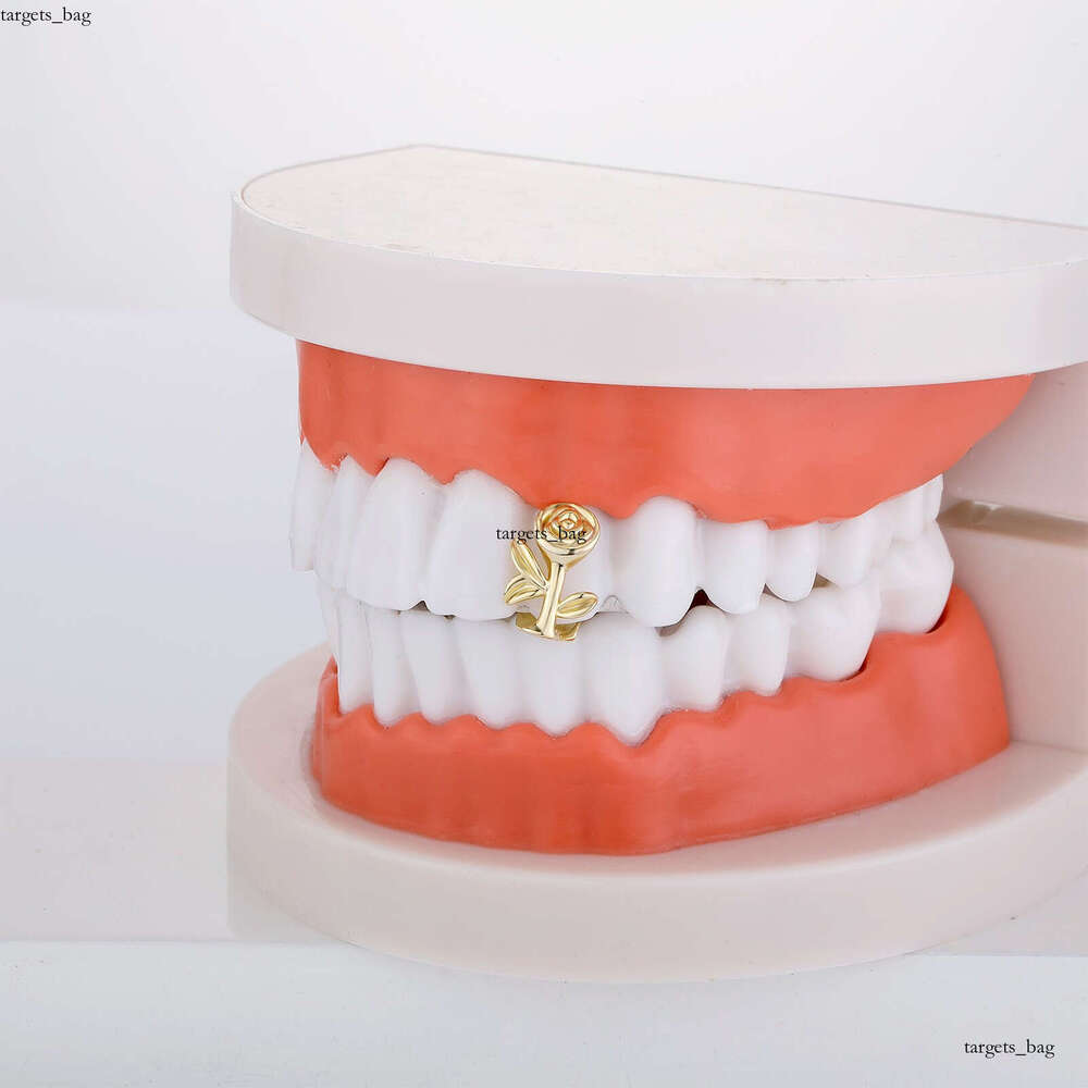Halloween Crown Personality Scorpion Hip-Hop Rapper Big Gold Dentures AK Grenade Fake Teeth